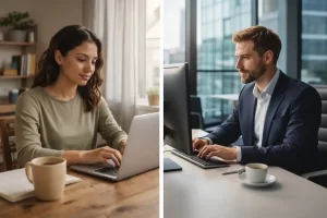 Trabalho Remoto vs Trabalho Presencial: Qual é Mais Produtivo? (Remote Work vs Office Work: Which Is More Productive?)